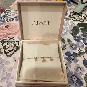 14k Gold Plated Charm Bracelet